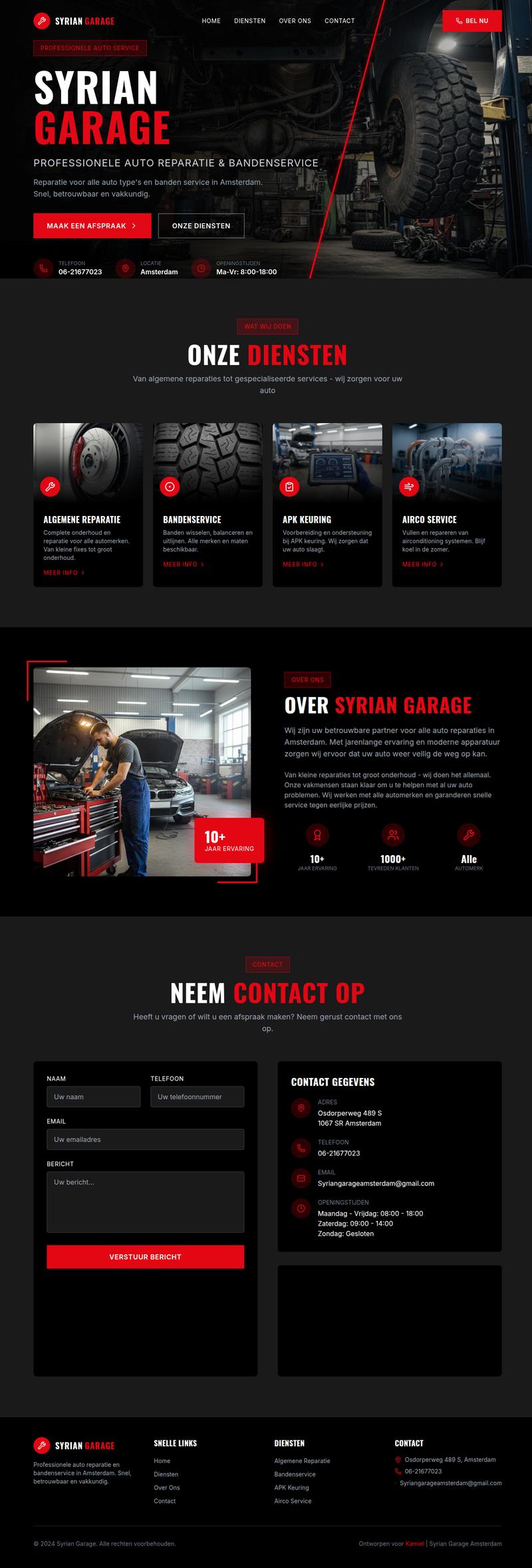Syrian Garage Website